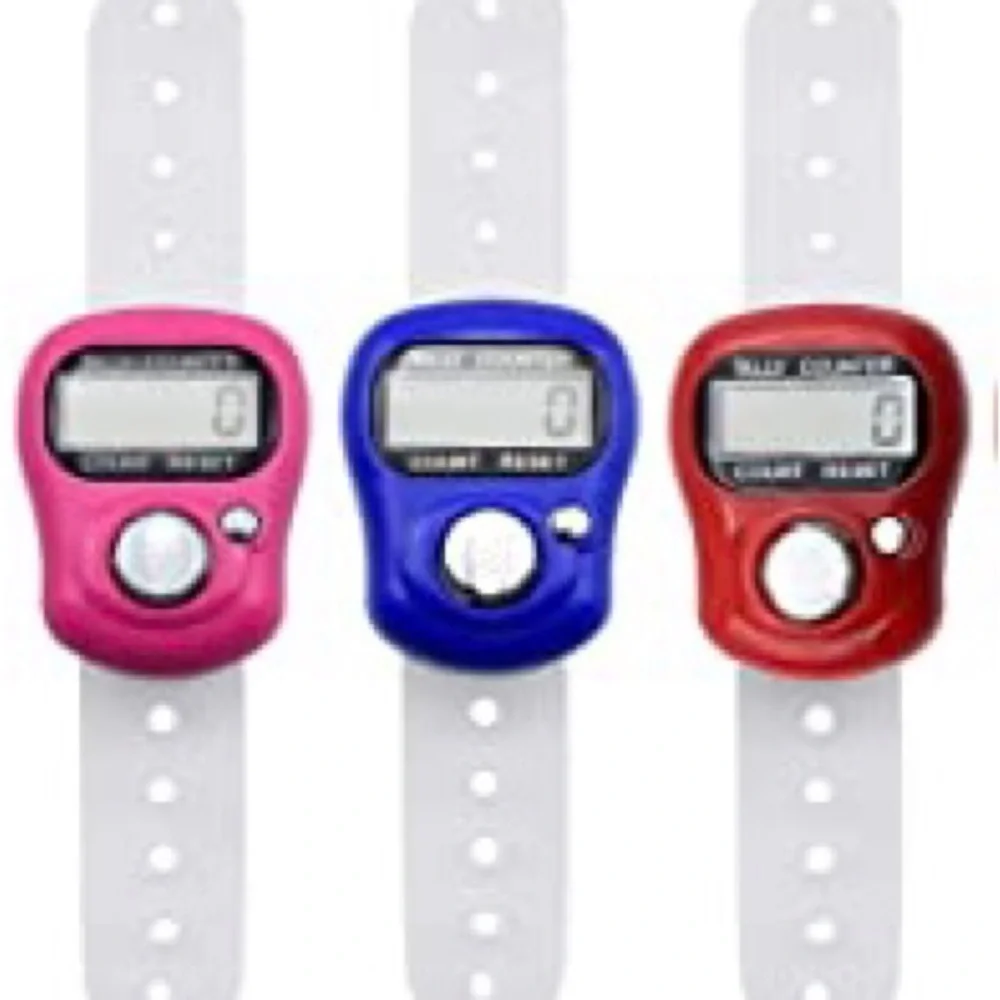 Electronic Finger Counter(3 Pack)5 Digit LCD Digital Display Tally Counter.